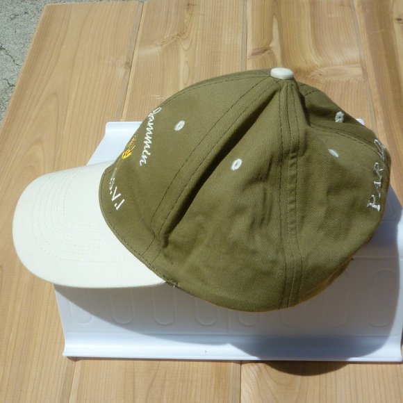 St. Thomas We Be Jimmin  PARADISE Green & White Baseball Cap - Picture 2 of 6